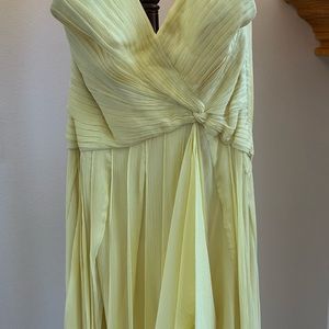 BCBGMaxAzria Silk Halter Gown